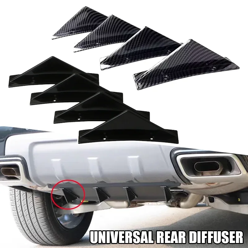 Car Accessories Lipa - Universal 4pcs Car Rear Bumper Lip