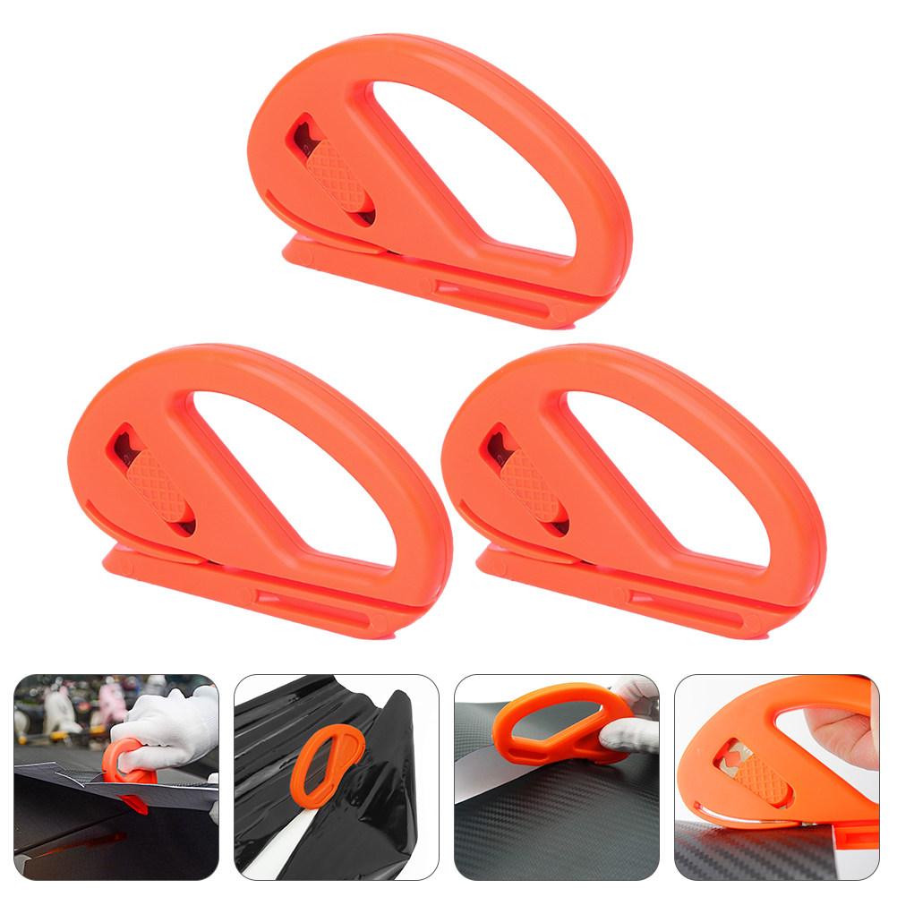 Tinted Window Film - 3Pcs Safety Vinyl Film Cutter Sturdy