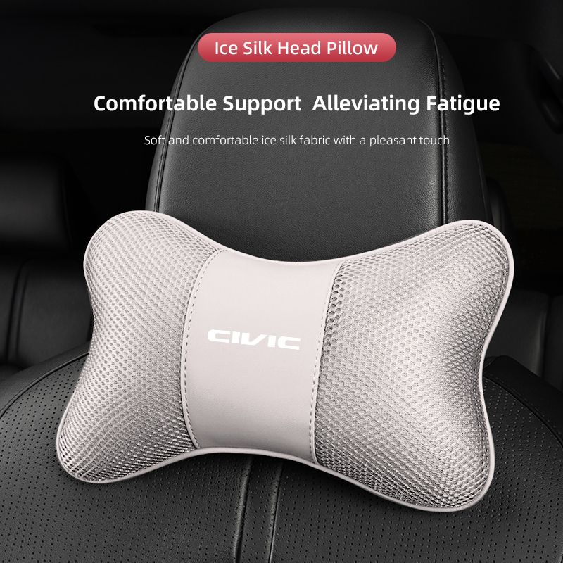 Car Accessories Nearby - 1Pcs Car Seat Headrest Ice Silk