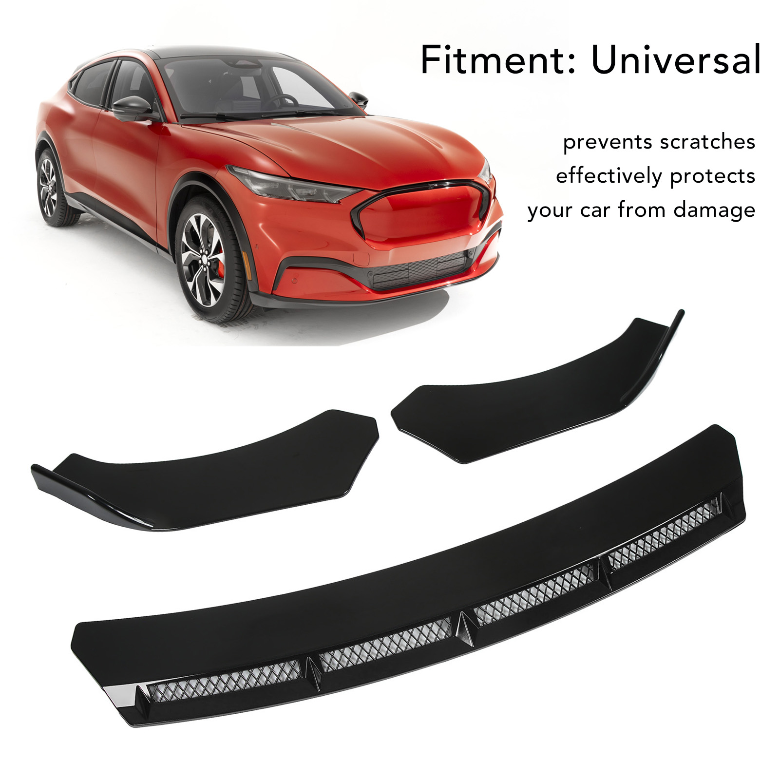 3pcs Car Front Bumper Lip Spoi - đánh giá và giá Car Accessories Lipa