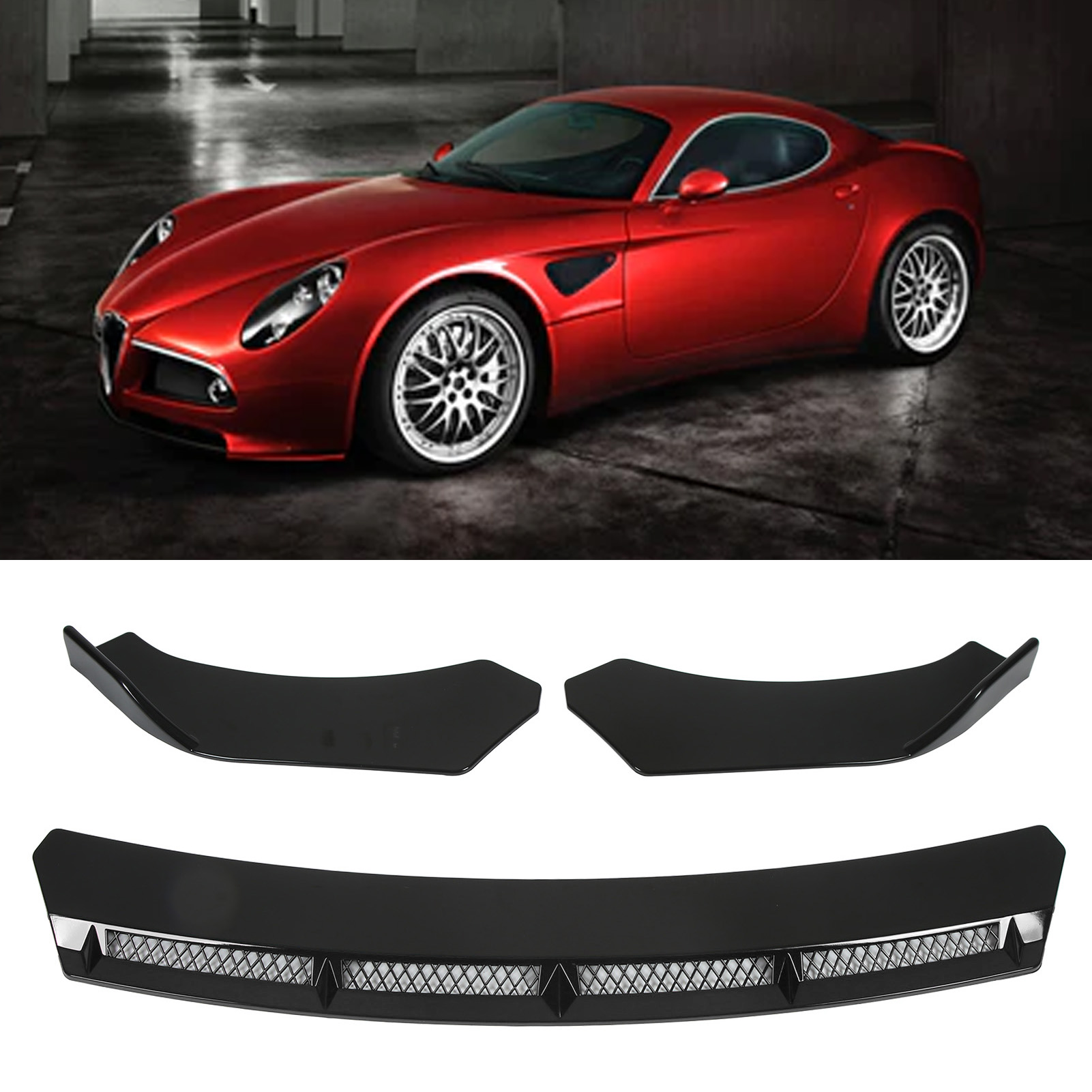 3pcs Car Front Bumper Lip Spoi - đánh giá và giá Car Accessories Lipa