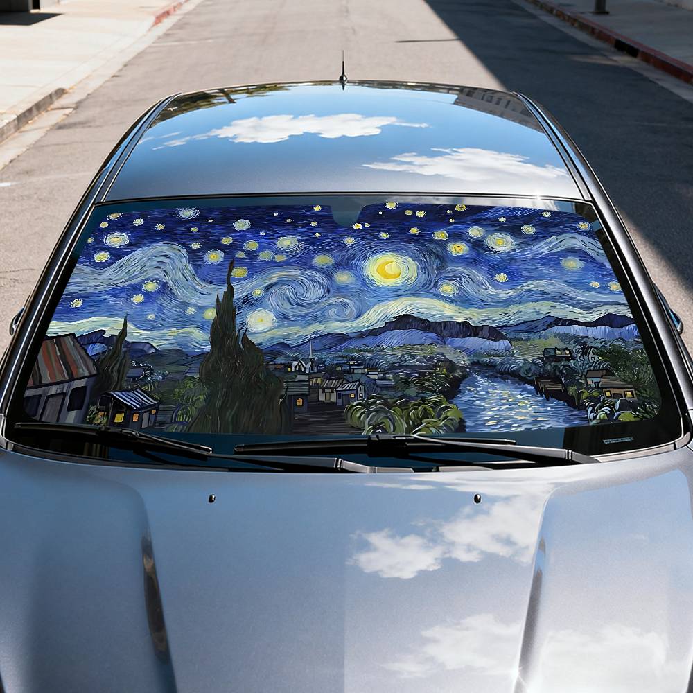 Starry Night V-Van G-Gogh Car  - đánh giá và giá Car Accessories Window
