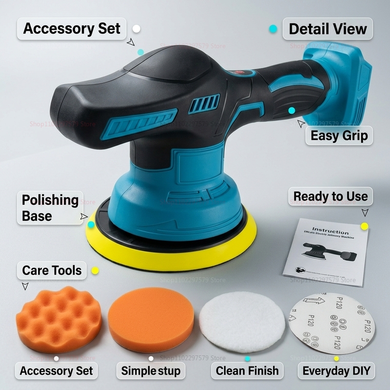 Cordless 18V Car Polisher Elec - đánh giá và giá Car Detailing Brush