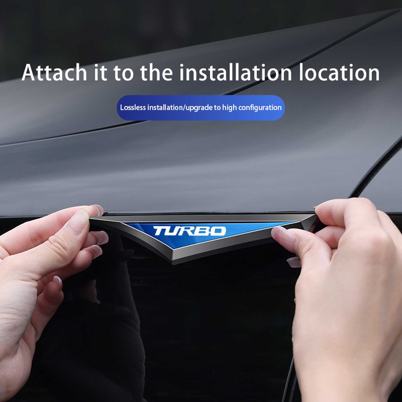 New Fashion Turbo Logo Car Met - đánh giá và giá Car Accessories Unique