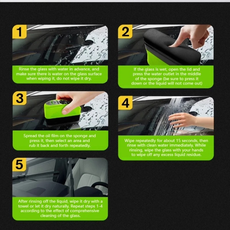 Non Toxic Car Glass Oil Film R - đánh giá và giá Car Detailing Brush