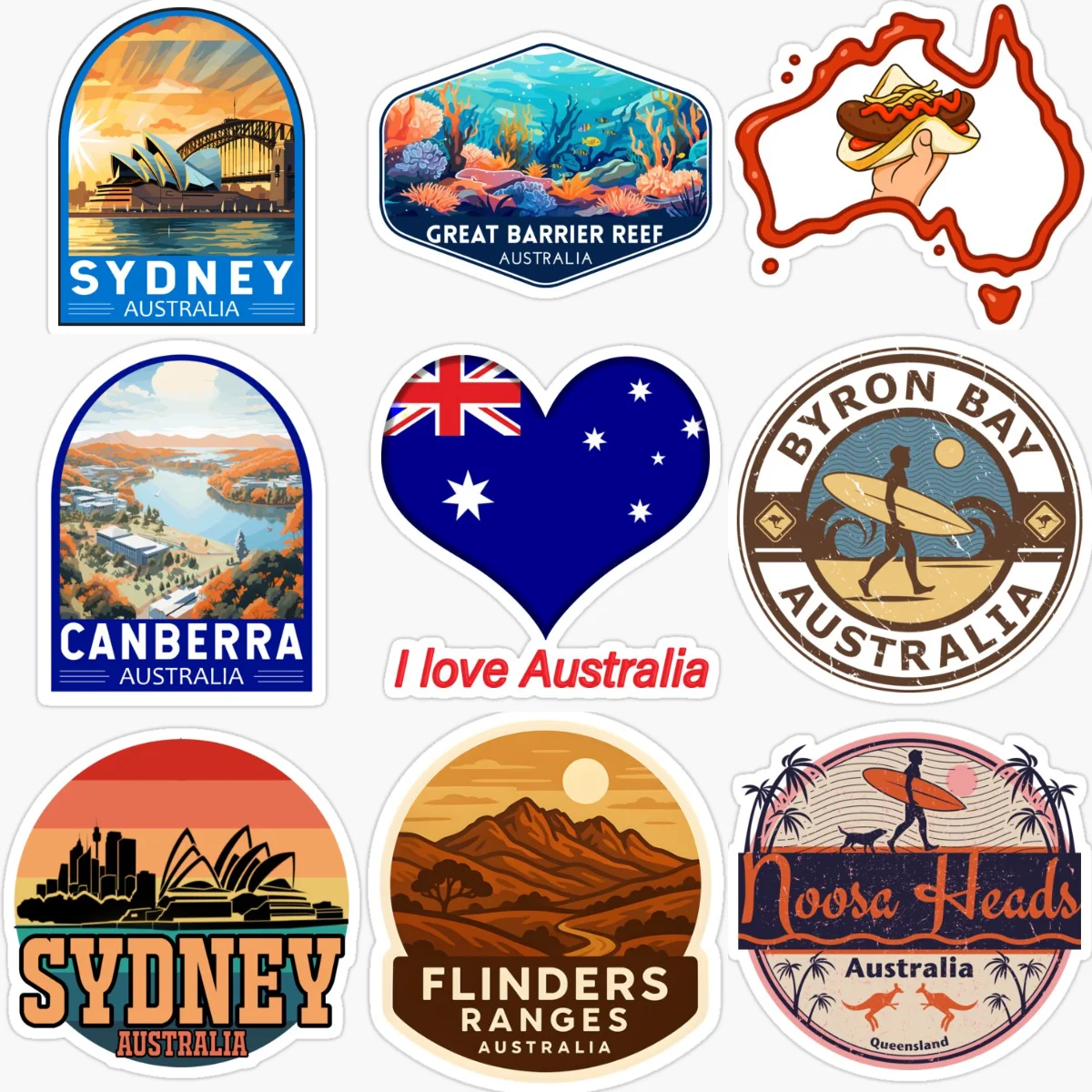 AUS Australia Flag Map Emblem  - đánh giá và giá Car Accessories Australia