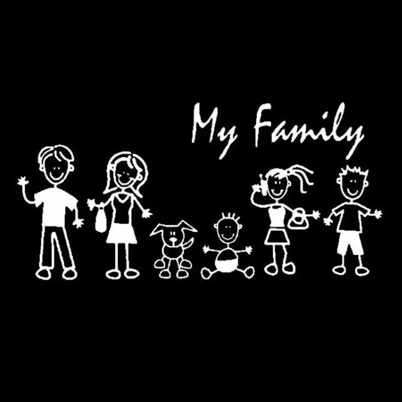 Car Sticker Family Stick Figur - đánh giá và giá Car Accessories On Amazon