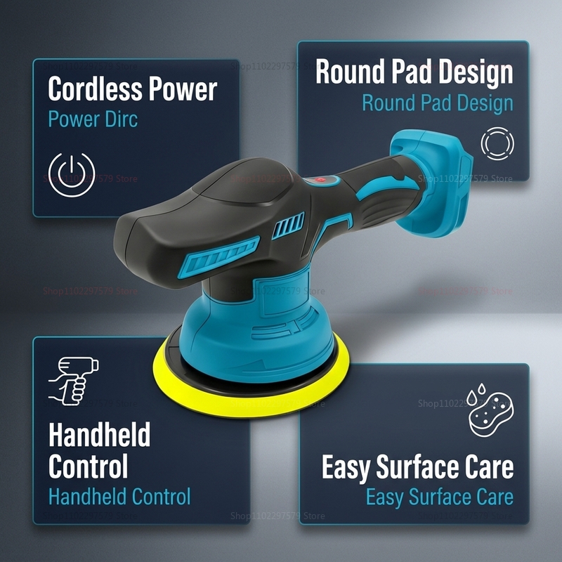 Wireless 18V Electric Car Poli - đánh giá và giá Car Detailing Brush