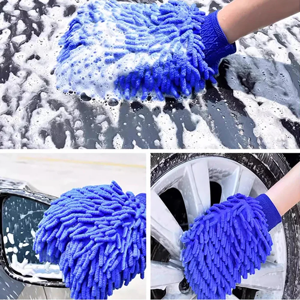 1/2Pc Microfiber Car Wash Glov - đánh giá và giá Car Detailing Brush