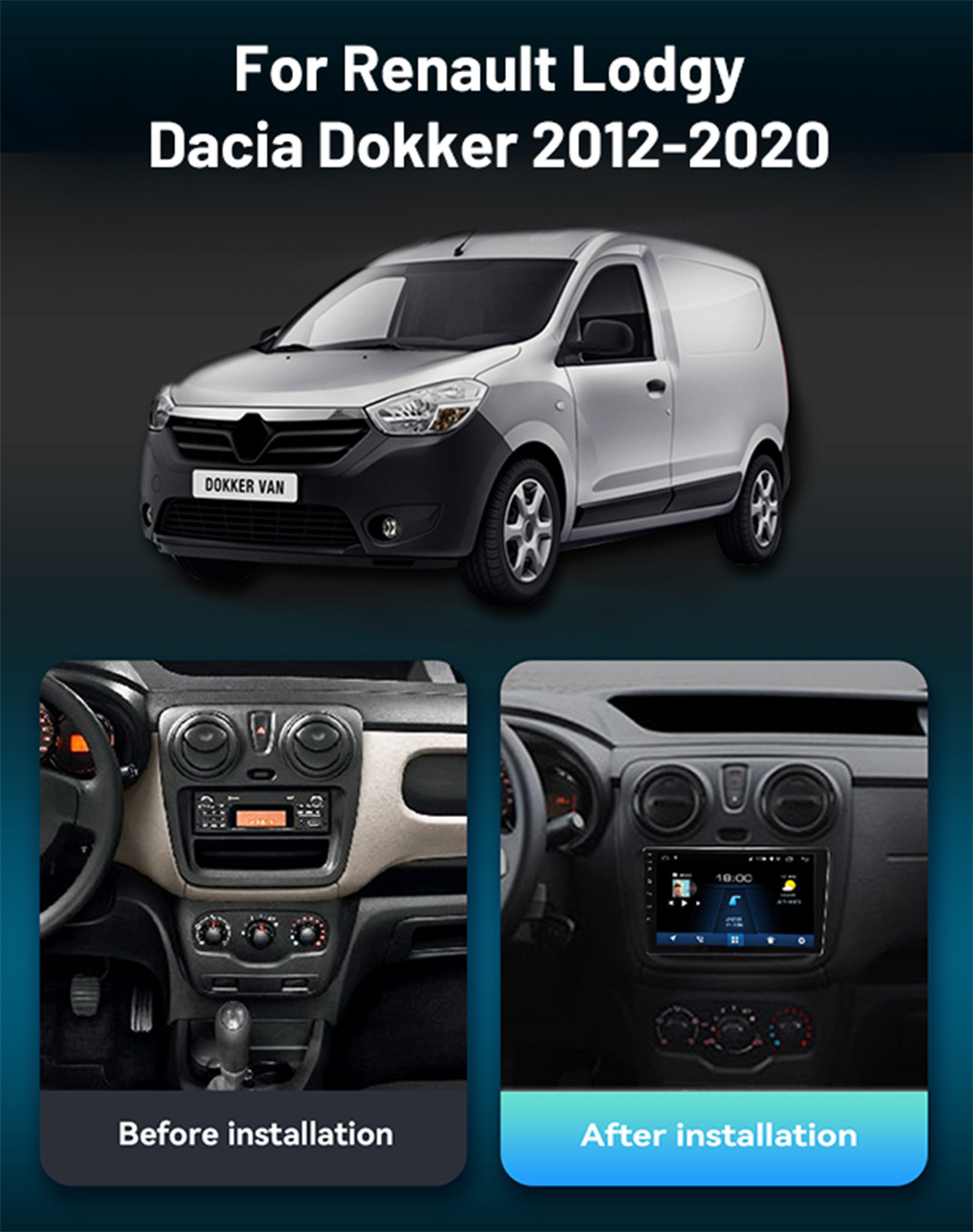Car Radio For Renault Lodgy Da - đánh giá và giá Car Accessories Online