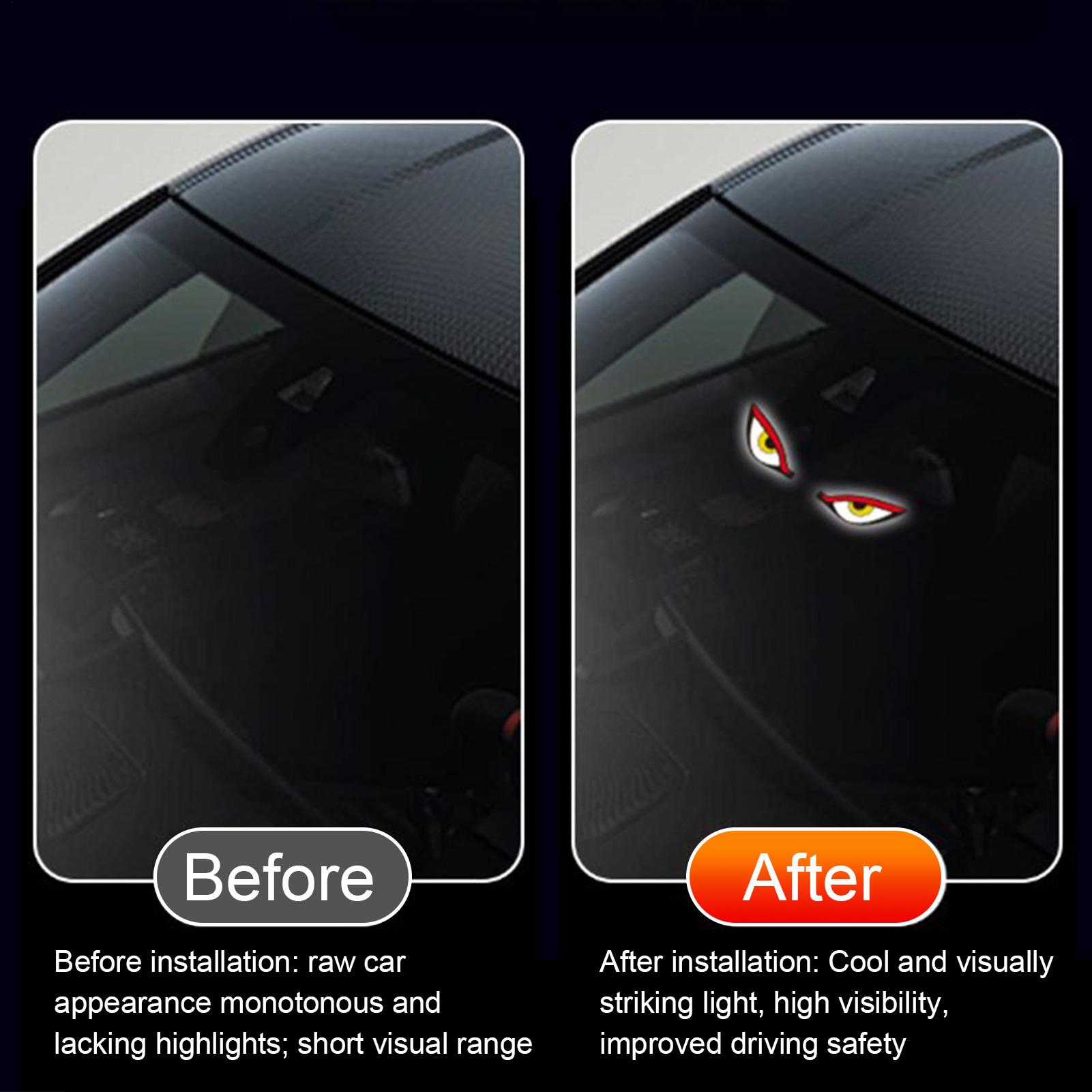 Solar LED Eye Shape Light Wate - đánh giá và giá Car Accessories Unique