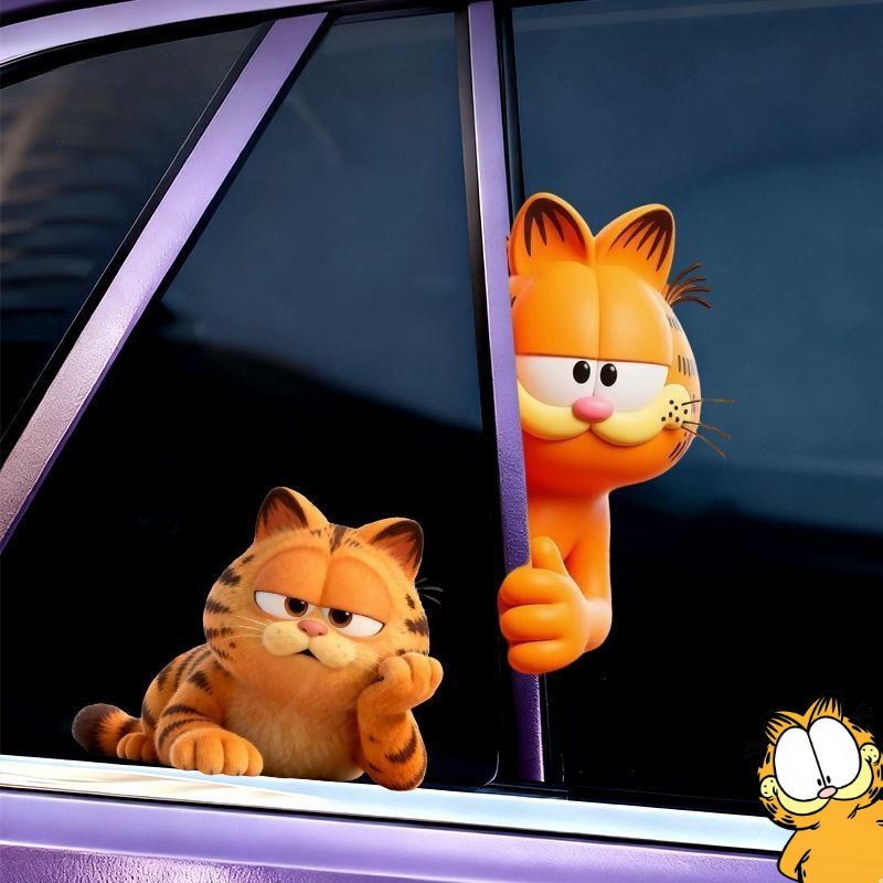 Garfield anime cartoon cute fu - đánh giá và giá Car Accessories Window