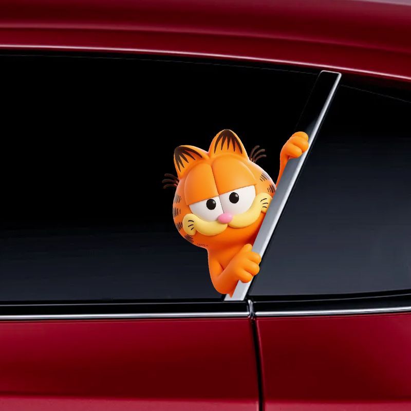 Garfield anime cartoon cute fu - đánh giá và giá Car Accessories Window