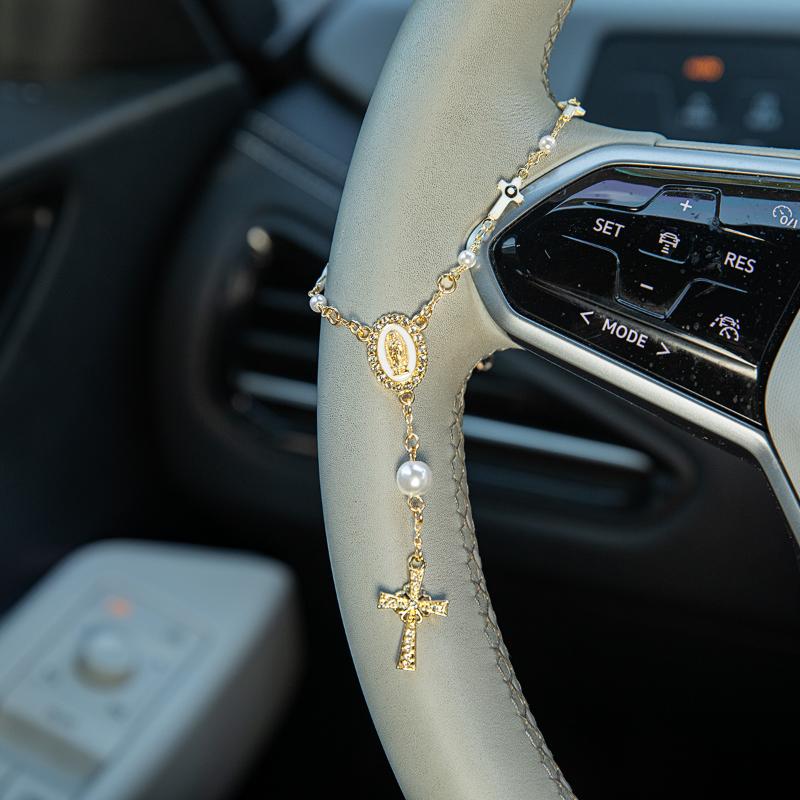 Steering Wheel Rosary Ornament - đánh giá và giá Car Accessories Unique