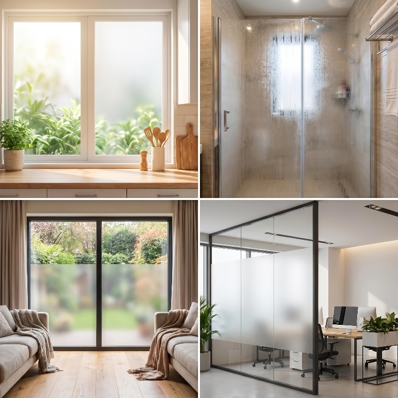 Pure White Frosted Privacy Win - đánh giá và giá Tinted Window Film