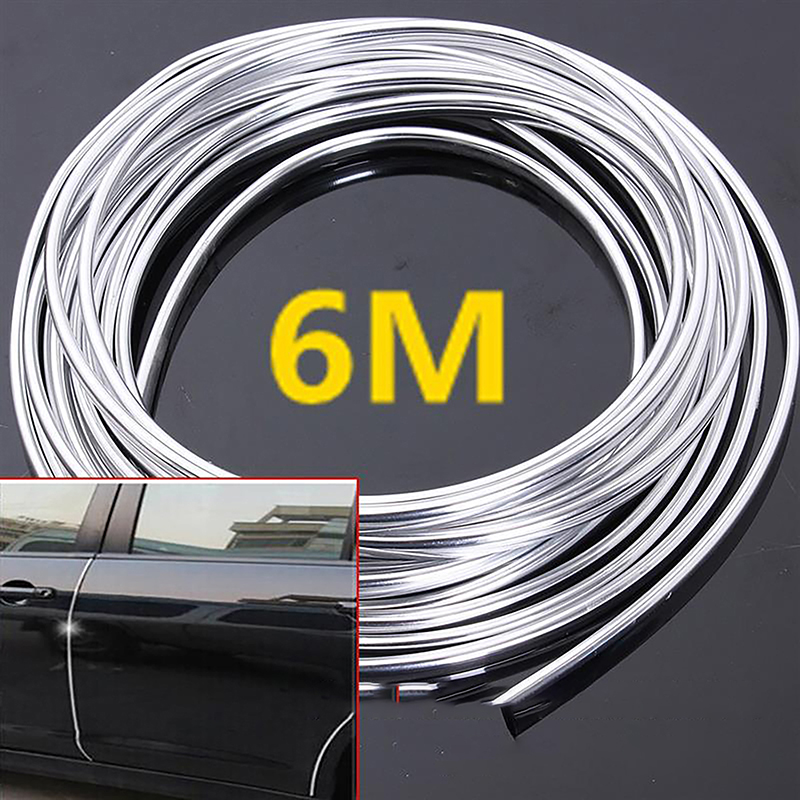 [J] 6m Car Door Chrome Mouldin - đánh giá và giá Car Door Edge Guard