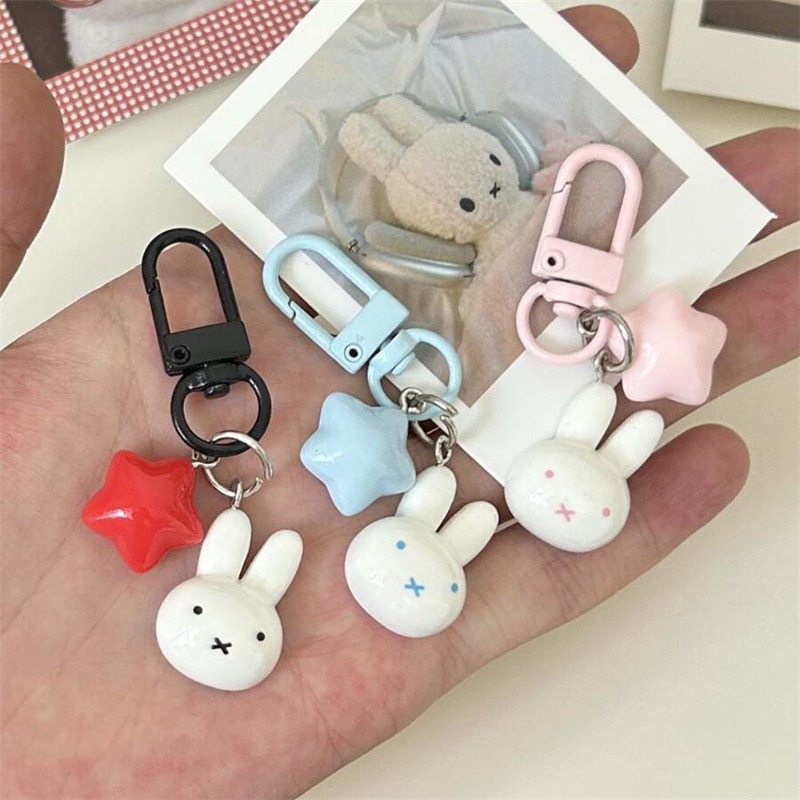 Kawaii Miffy Keychain Cute Rab - đánh giá và giá Car Accessories Unique